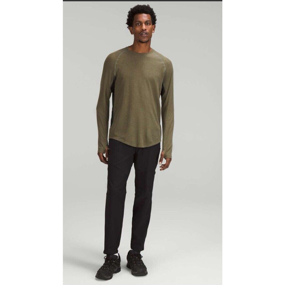 LULULEMON Ventilated‎ Hiking Long Slv Shirt Carob XL? 23.5” Athleisure Outdoor - Picture 1 of 14